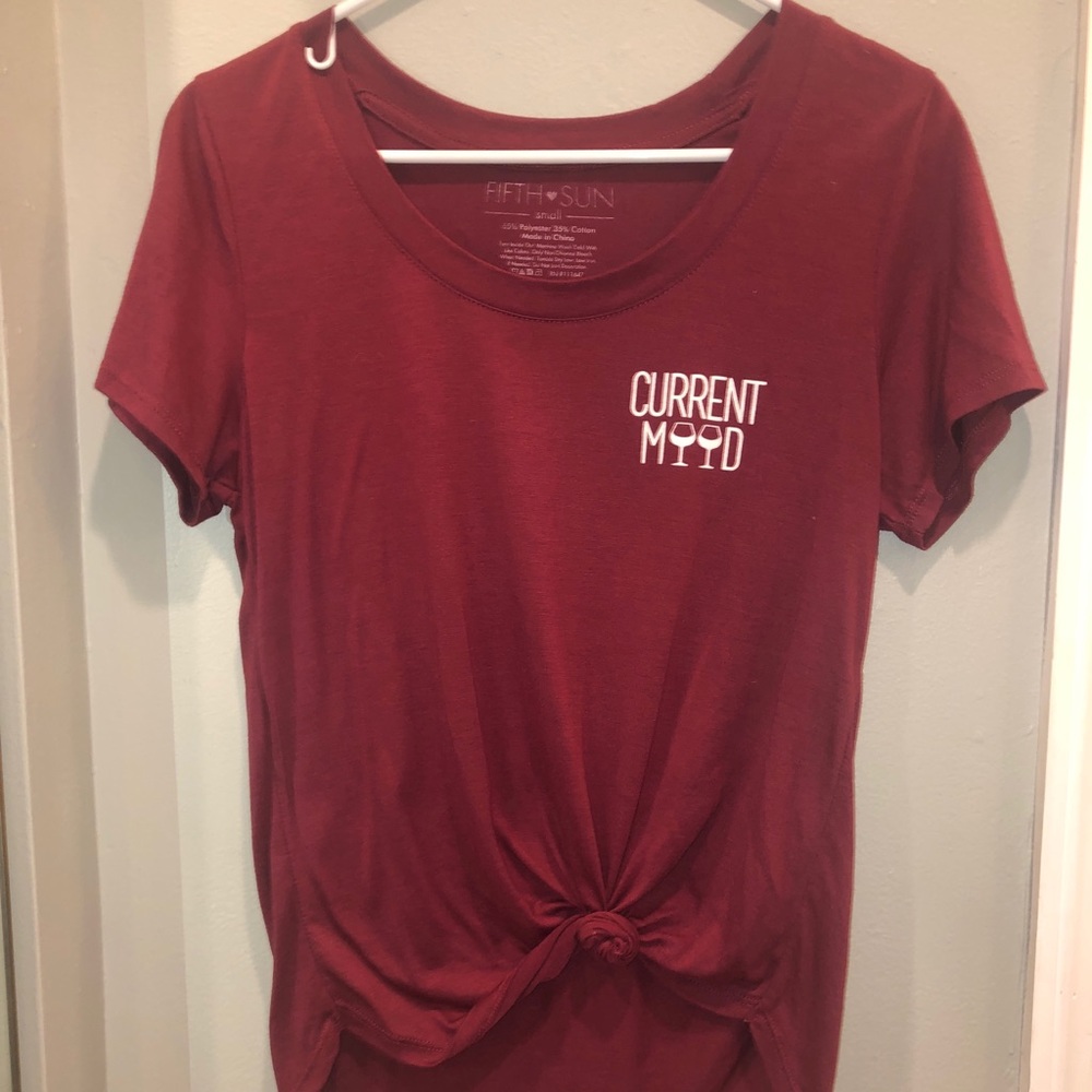 red t shirt